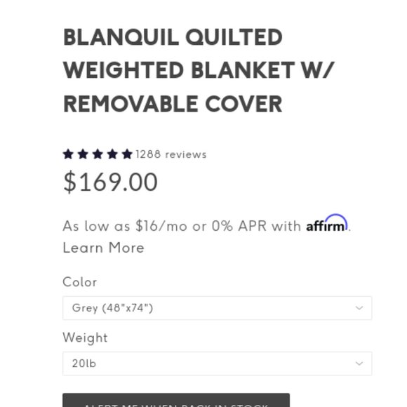 Blanquil 20LB Weighted Blanket - Picture 4 of 4